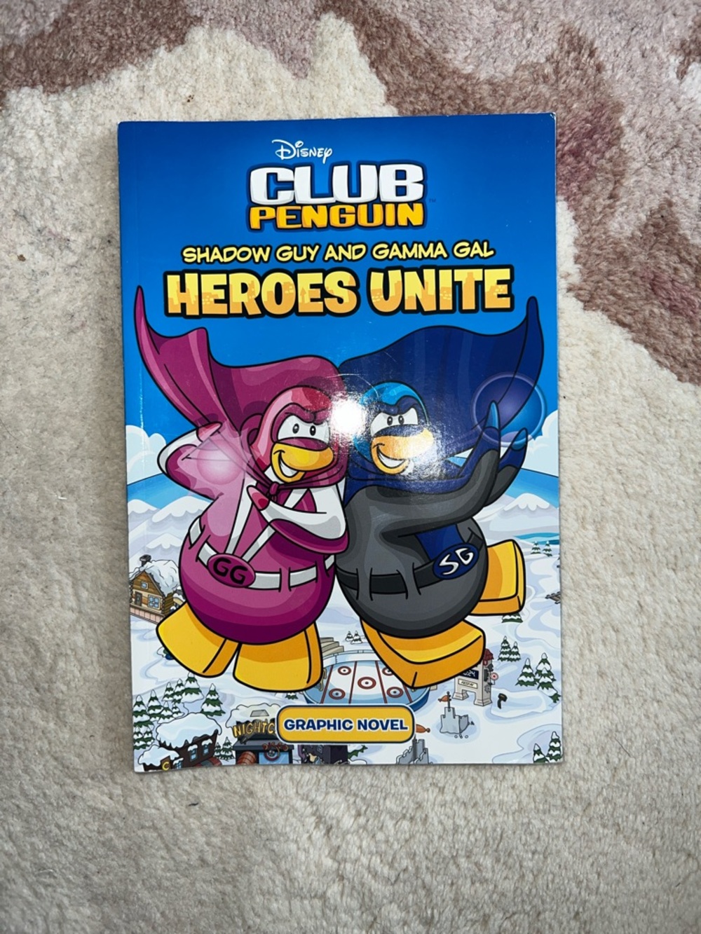 Disney Club Penguin Heroes Unite Graphic Novel - Pink & Black Penguins